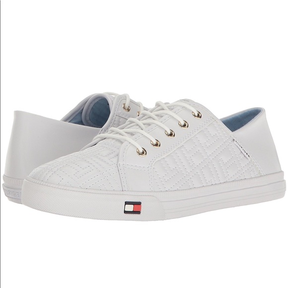 tommy hilfiger white sneakers womens
